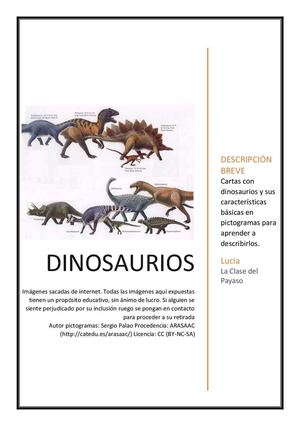 CARTAS DE DINOSAURIOS