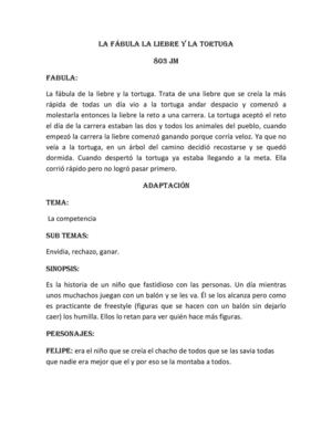 Micro relato dramatúrgico, a partir de una fábula