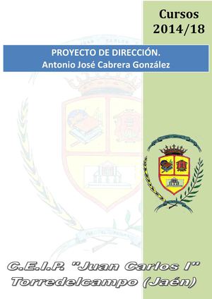 Proyecto de dirección cursos 2014-18