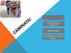 Caminata Olímpica "Rául González"