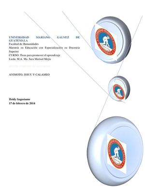 Ventajas y desventajas de animoto, issuu y calameo