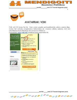 Avatarrak eta oharretarako hormak.