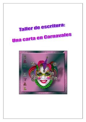 Una carta en carnavales