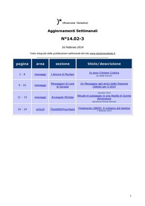 Aggiornamenti Stazione Celeste N ° 14.02.3