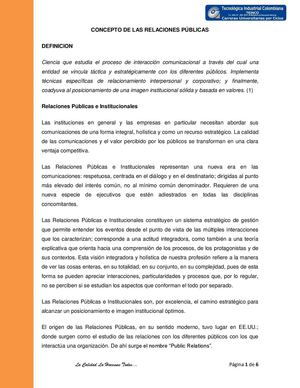 Relaciones Públicas