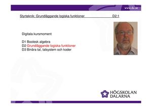 Grundläggande logiska funktioner