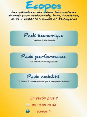 Solutions "clés en main" caisse informatiques tactiles