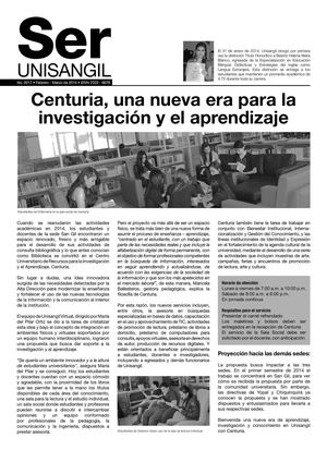 Boletín Ser Unisangil 017 - Febrero Marzo de 2014
