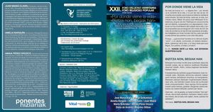 Programa XXII Foro Religioso Popular 2014