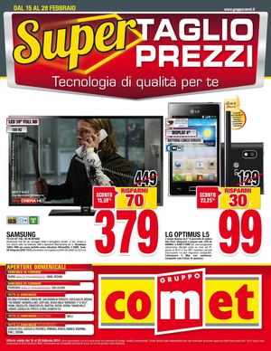 Volantino Comet dal 15/2 al 28/02/2014