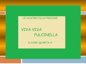 Le nostre filastrocche