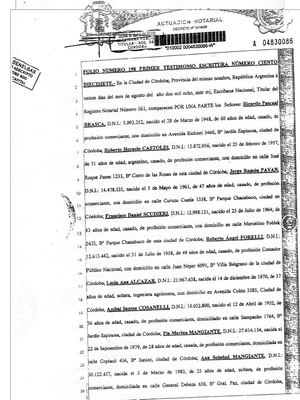 Estatuto de constitucion de la SA y sus modificatorias