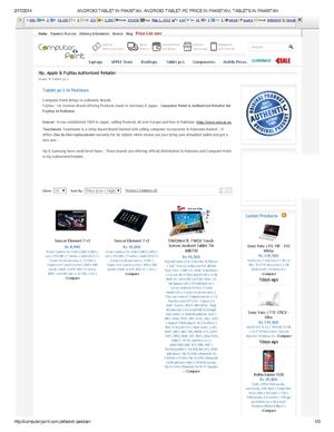 Android Tablet in Pakistan: Android Tablet Pc Price in Pakistan| Computer Point