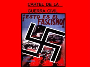 espagnol cartel de la guerra civil justine.