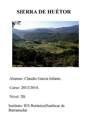 Parque natural Sierra de Huétor