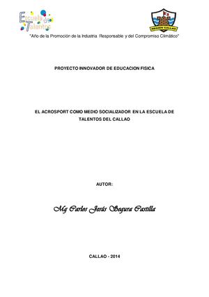 PROYECTO INNOVADOR   ET 2014