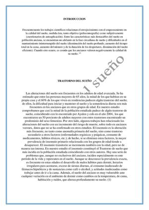 trastorno del sueño 
