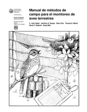 Manual de monitoreo de  aves 