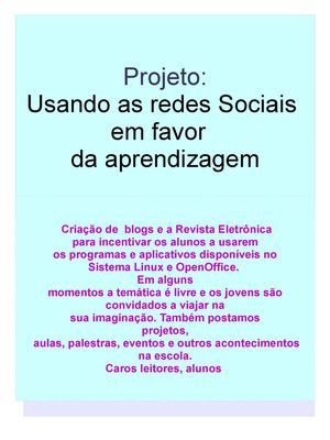 Redes Socias nas escolas