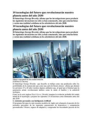 TECNOLOGIA DEL FUTURO
