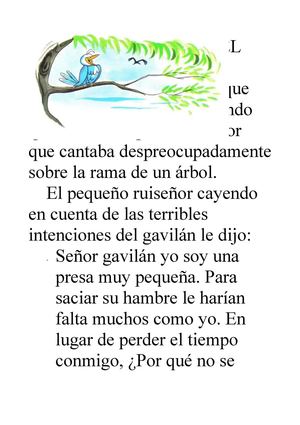 EL RUISEÑOR Y EL GAVILAN