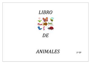 Libro de animales 1º EP  (2º libro)
