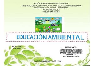 Acrostico de Educación Ambiental
