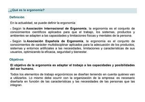 ¿QUE ES LA ERGONOMÍA? 