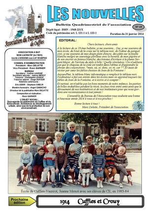 Les Nouvelles BULLETIN N° 19 du 31 janvier 2014 