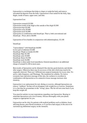 How Much Does Liposuction Cost?