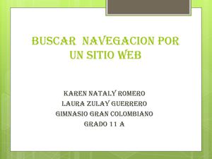 Navegacion por un sitio web