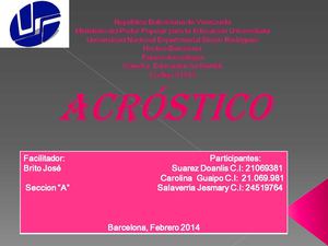 ACROSTICO