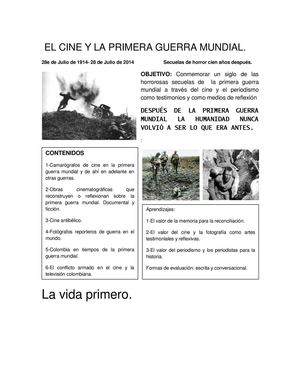 El cine y la primera guerra mundial