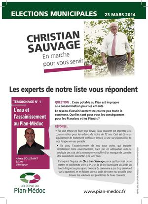 Tract expert n°1 sur l'eau et l'assainissement