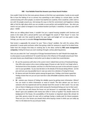 RRE – Your Reliable Friend that Answers your House Search Problem