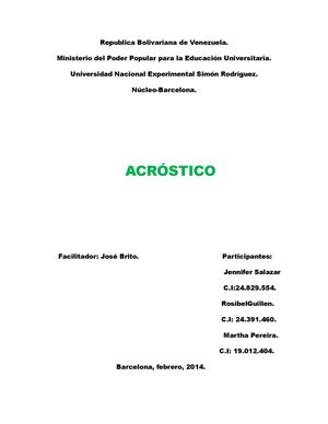 ACROSTICO