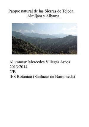 Parque Natural Sierras de Tejeda Almijara y Alhama