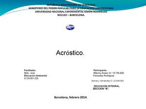 Acrostico