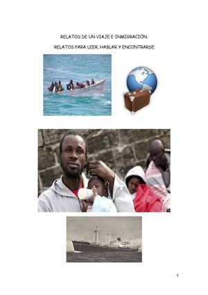  RELATO DE  UN VIAJE E INMIGRACIÓN