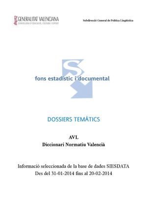 AVL Diccionari Normatiu Valencià