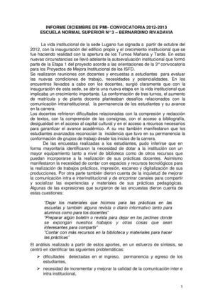 Evaluación PMI ENS 3 Sede Parque Avellaneda