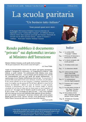 Dossier La Scuora paritaria: un business tutto italiano