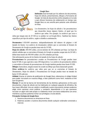 Manual de Google Docs