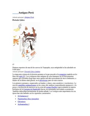 ANTIGUO PERÚ