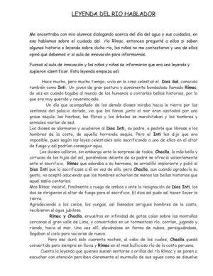 LEYENDA DEL RÍO RÍMAC