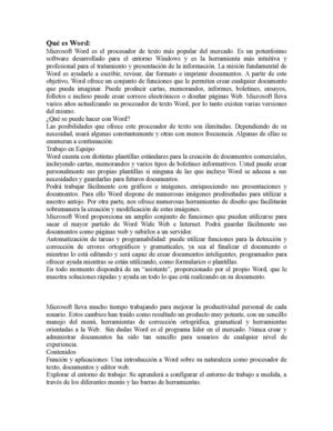 Que es Word, Excel, Power Point