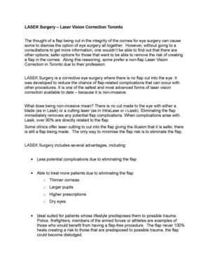 Laser Vision Correction Toronto