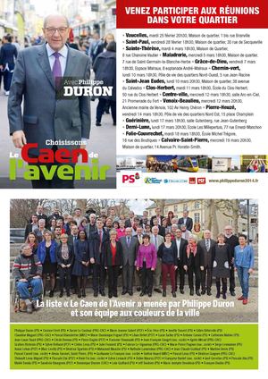 La liste du Caen de l'avenir, une équipe aux couleurs de la ville !