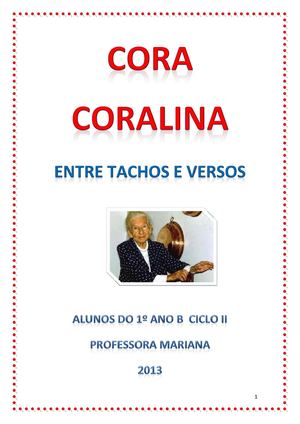 CORA CORALINA -ENTRE TACHOS E VERSOS