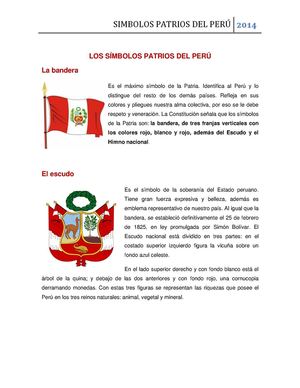 LOS SIMBOLOS PATRIOS DEL PERÚ